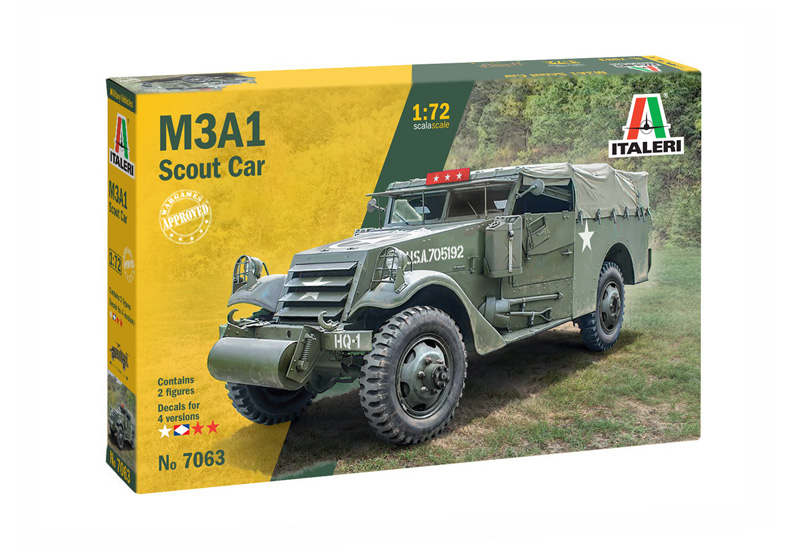 7063  техника и вооружение  M3A1 Scout Car  (1:72)