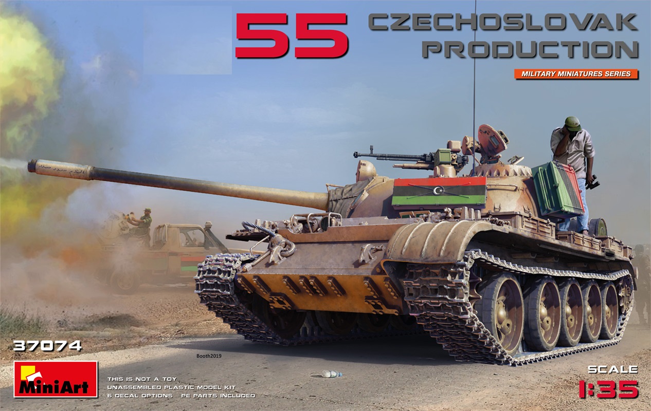 37074  техника и вооружение  Танк-55 CZECHOSLOVAK PRODUCTION  (1:35)
